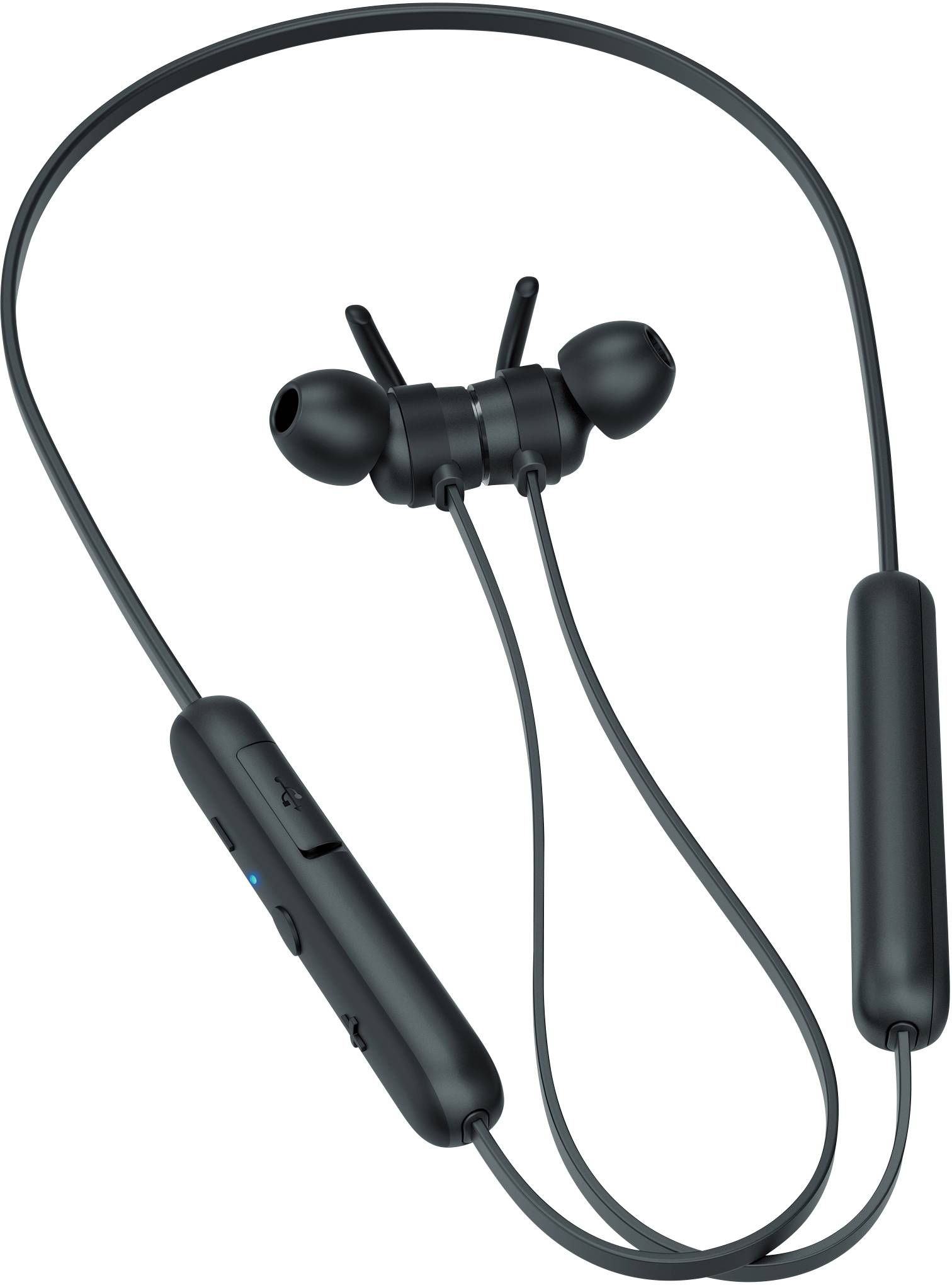 Philips T1205BK Écouteurs intra-auriculaires Bluetooth noir volume réglable, résistant à la sueur, Bandeau de nuque-2
