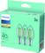 Pack de trois ampoules LED Philips, blanc chaud, 4,3W équivalent 40W, 470 lumens, culot E14.