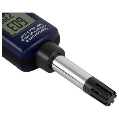 Sonde de thermomètre et hygromètre numérique avec affichage, affichant 'E0' sur l'écran.