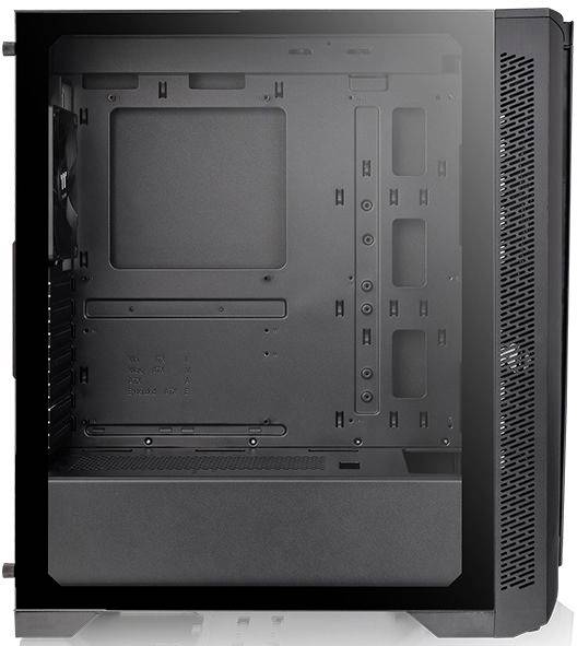 Thermaltake H350 TG RGB Tour midi Boîtier PC noir 1 ventilateur pré-installé, fenêtre latérale, filtre anti-poussière-5