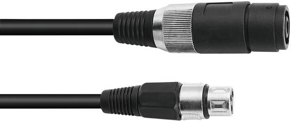 Omnitronic 3022050N XLR Câble de liaison [1x XLR mâle 3 pôles - 1x XLR femelle 3 pôles] 5.00 m noir