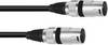 Omnitronic 3022075A XLR Câble adaptateur [1x XLR mâle 3 pôles - 1x XLR mâle 3 pôles] 0.20 m noir