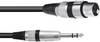 Omnitronic 3022075F XLR Câble adaptateur [1x XLR femelle 3 pôles - 1x Jack mâle 6,3 mm (stéréo)] 0.15 m noir