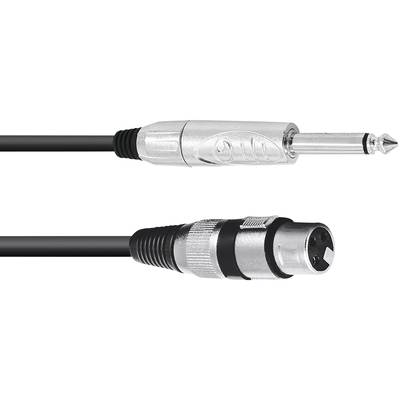 Omnitronic 3022516M XLR Câble adaptateur [1x XLR femelle 3 pôles - 1x Jack mâle 6,3 mm (mono)] 2.00 m noir