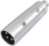 Omnitronic 30226566 XLR Adaptateur [1x Cinch-RCA femelle - 1x XLR mâle 3 pôles] argent