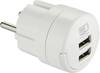 Maxtrack NVU 1 L Chargeur USB USB blanc pour prise murale