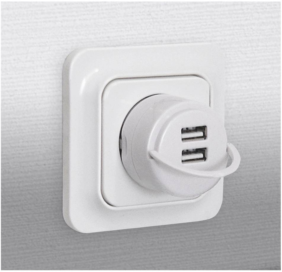 Maxtrack NVU 1 L Chargeur USB USB blanc pour prise murale-1