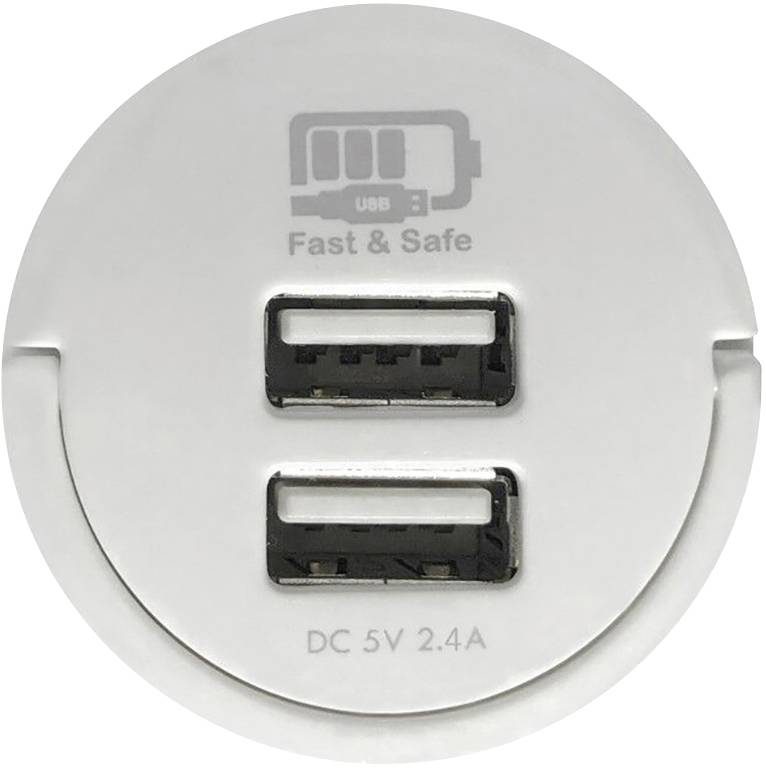Maxtrack NVU 1 L Chargeur USB USB blanc pour prise murale-2