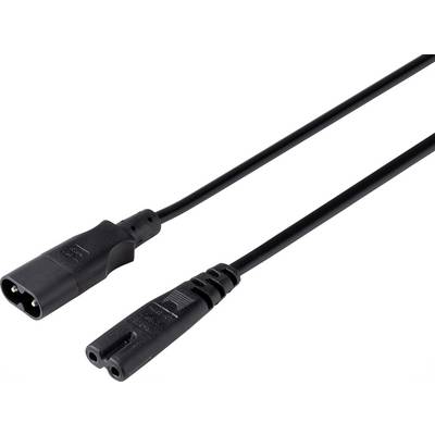 Câble réseau noir avec deux broches d'un côté et une connexion bipolaire de l'autre côté.