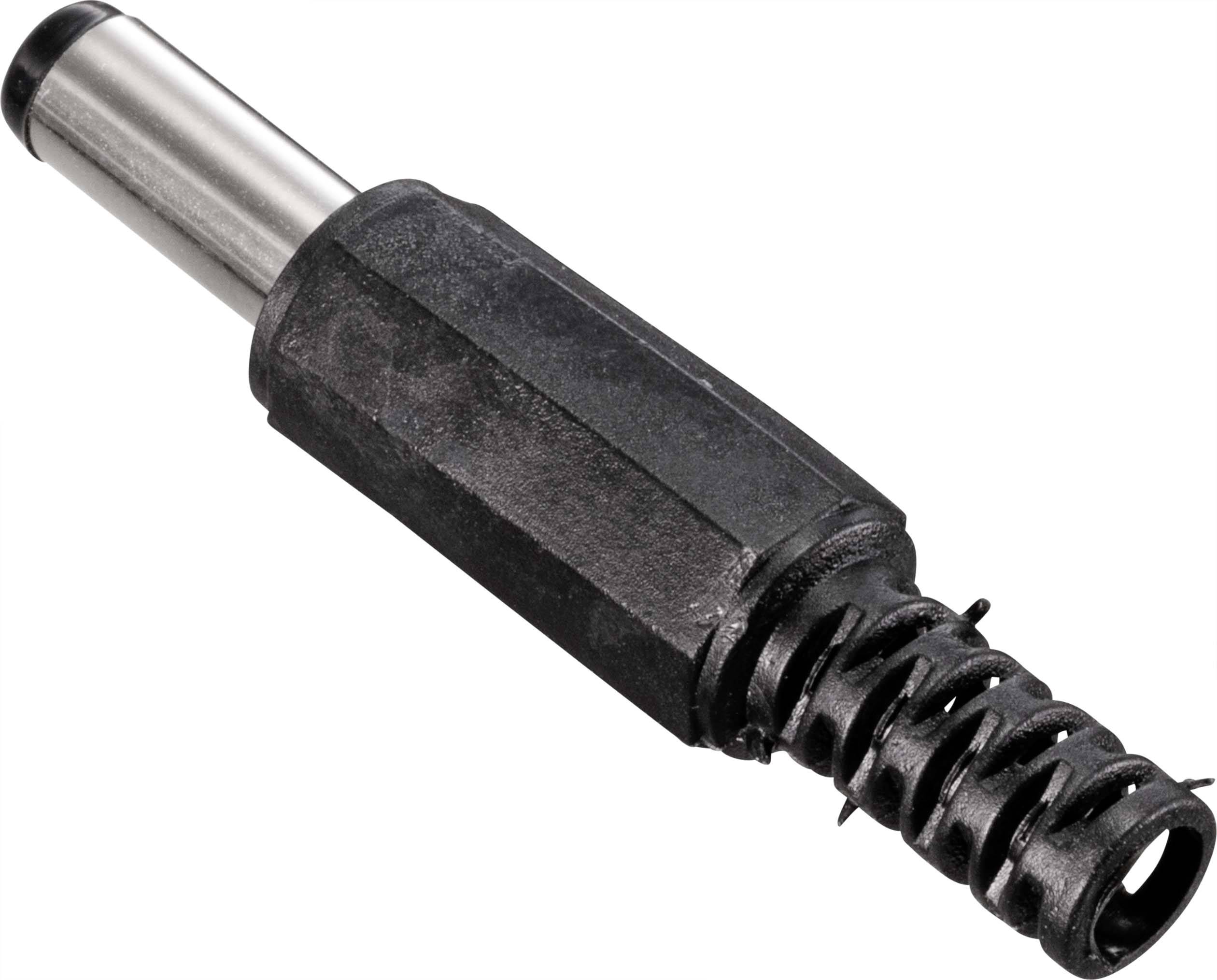 Une tige métallique cylindrique avec une poignée en plastique cannelée, probablement un composant d'un outil ou d'une machine.