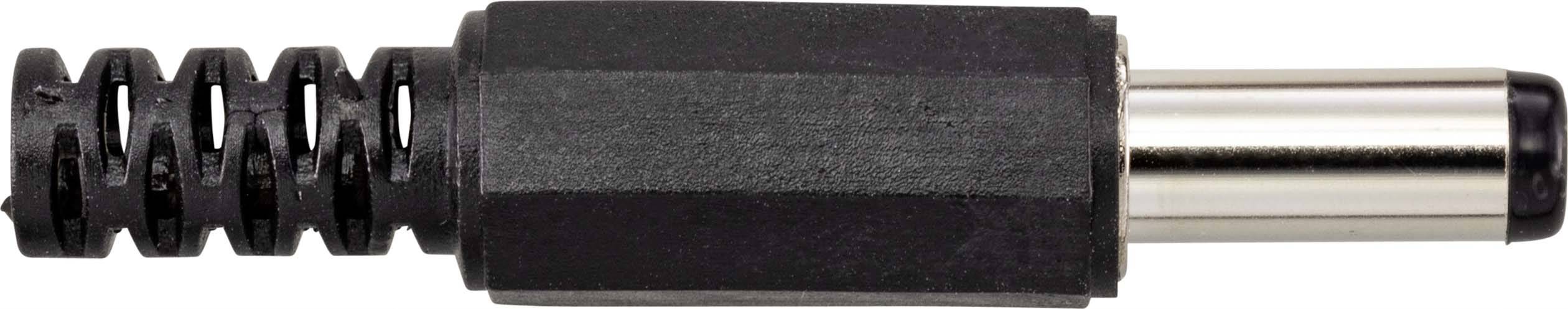 'Gros plan d'une fiche métallique avec une poignée en plastique noir et un ressort, probablement un composant d'un dispositif mécanique ou électronique.'