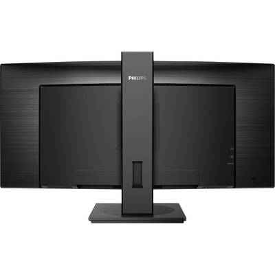 Vue arrière d'un moniteur Philips noir sur un support réglable.