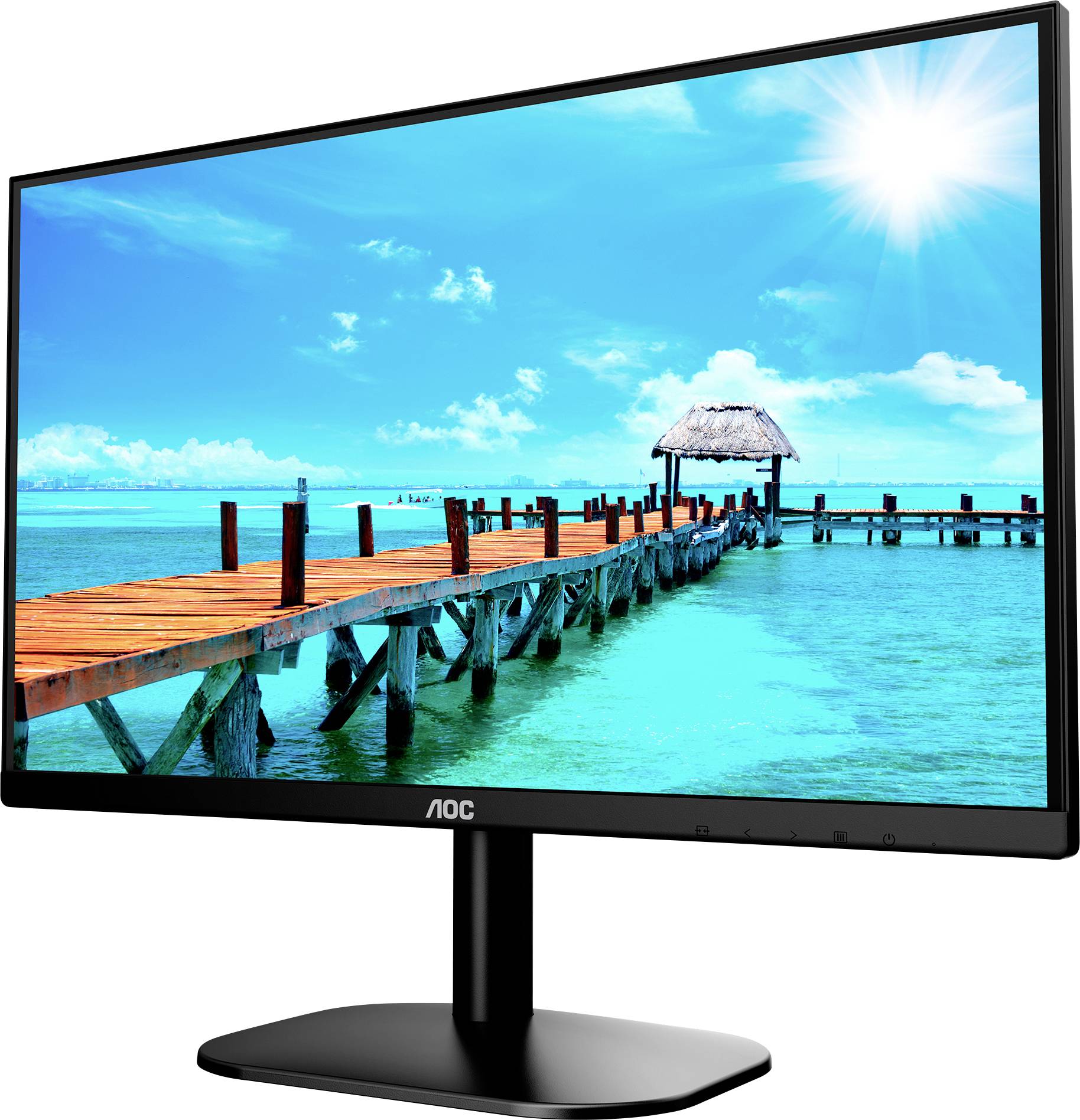 Moniteur LCD AOC 22B2H CEE E (A - G) 55.9 cm 22 pouces 1920 x 1080 pixels 16:9 6.5 ms prise casque VA LED-4