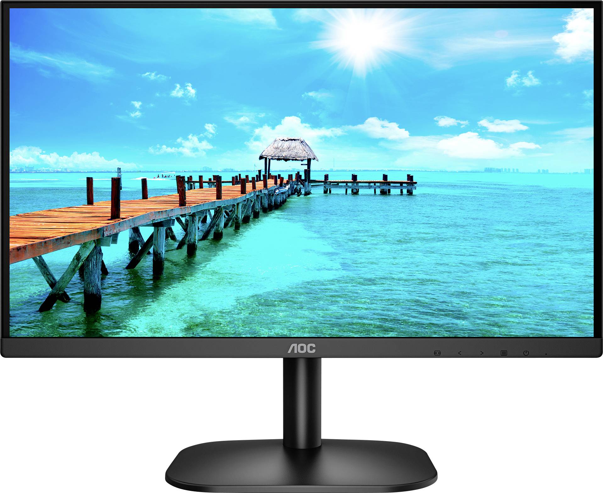 Moniteur LCD AOC 22B2H CEE E (A - G) 55.9 cm 22 pouces 1920 x 1080 pixels 16:9 6.5 ms prise casque VA LED-7