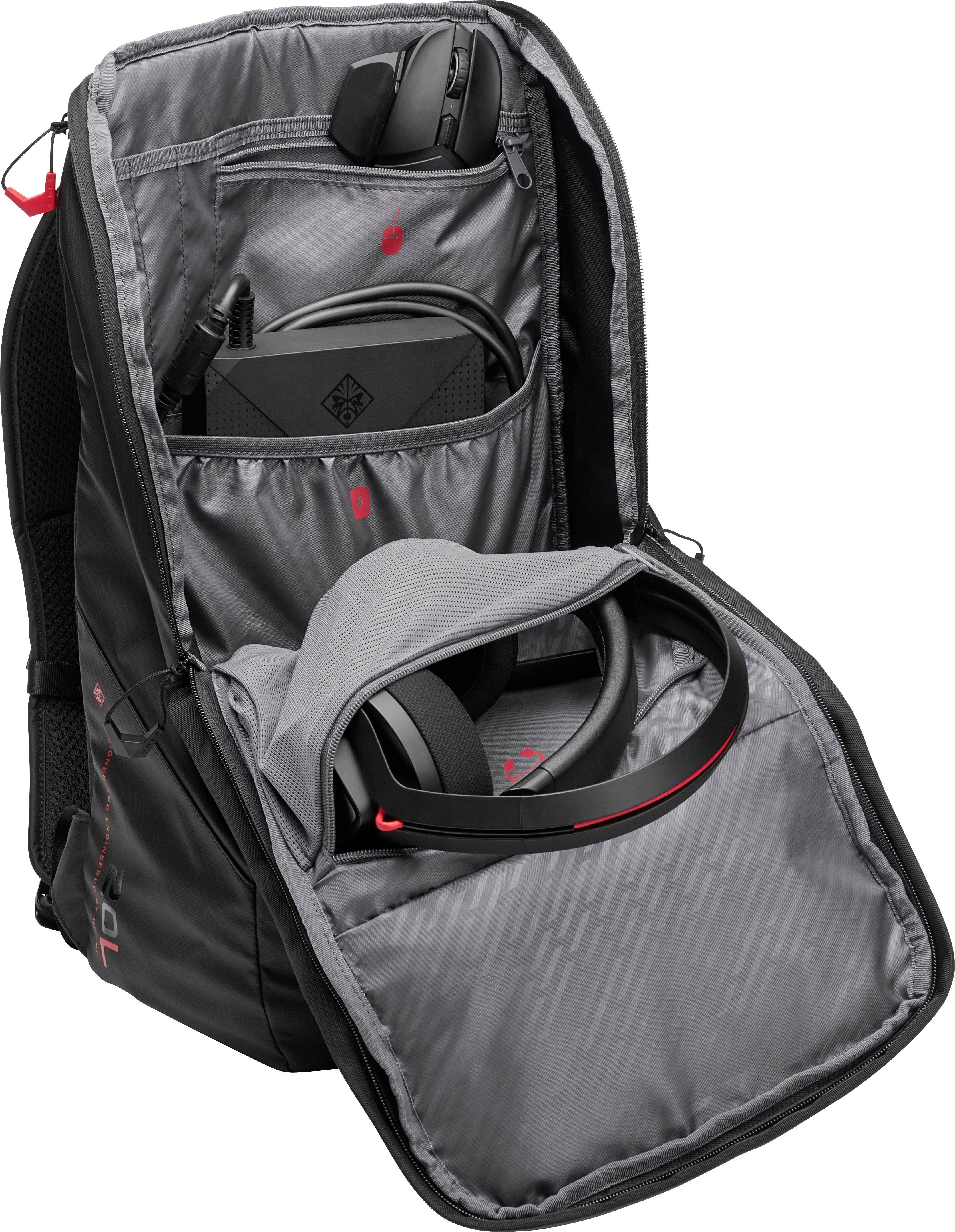 HP Sac à dos HP OMEN Transceptor15 Gaming Backpack(P) Dimension maximale: 39,6 cm (15,6") noir-4