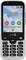 Téléphone portable pour seniors avec grand écran affichant '09:30' et des icônes d'applications pour 'Appeler', 'Afficher', 'Envoyer' sur un fond nuageux.