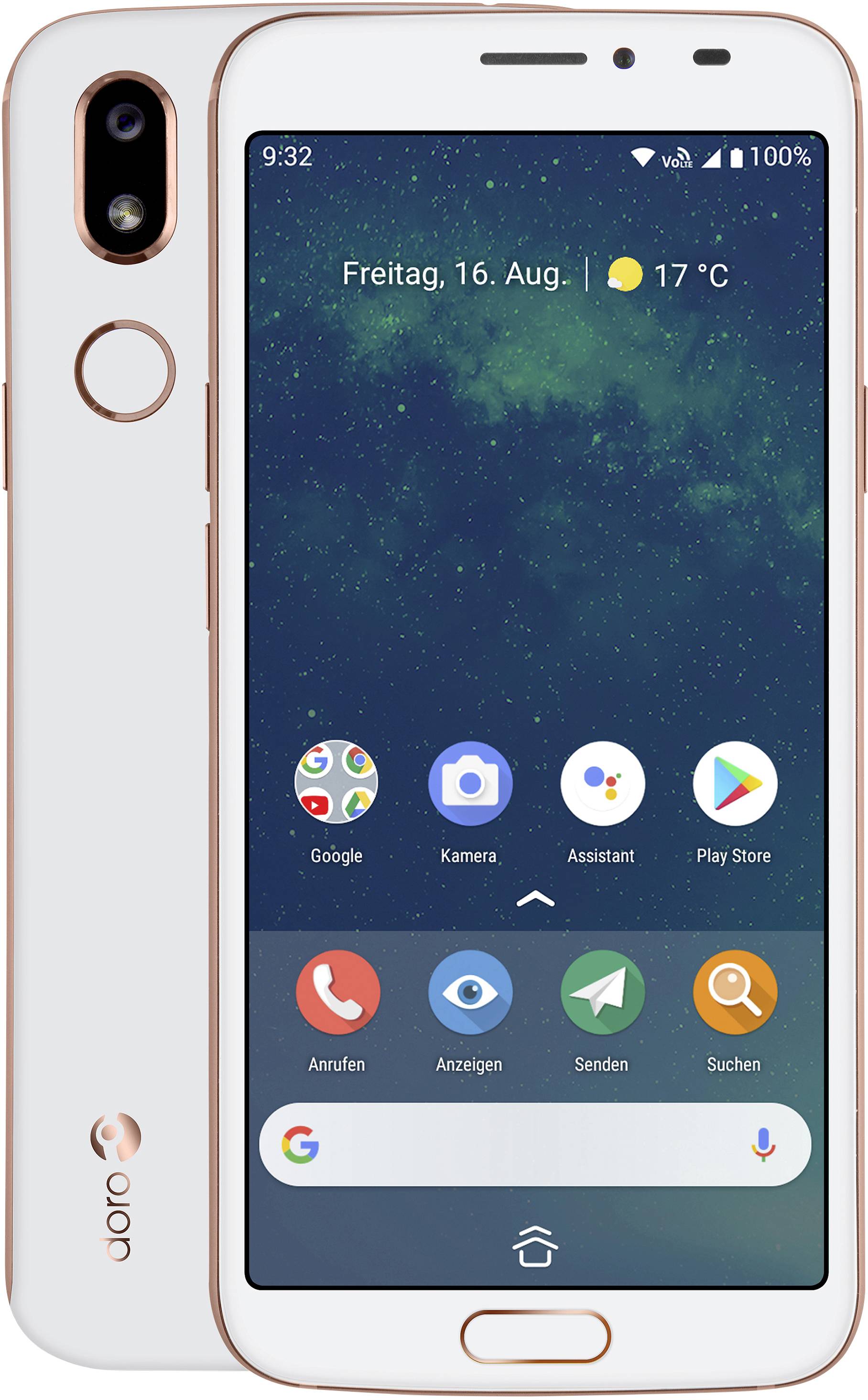 doro 8080 Smartphone pour séniors 32 GB 14.5 cm (5.7 pouces) blanc Android™ 9.0-3
