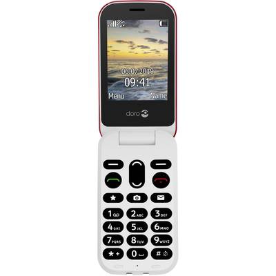 doro 6040 Téléphone portable pour séniors  rouge