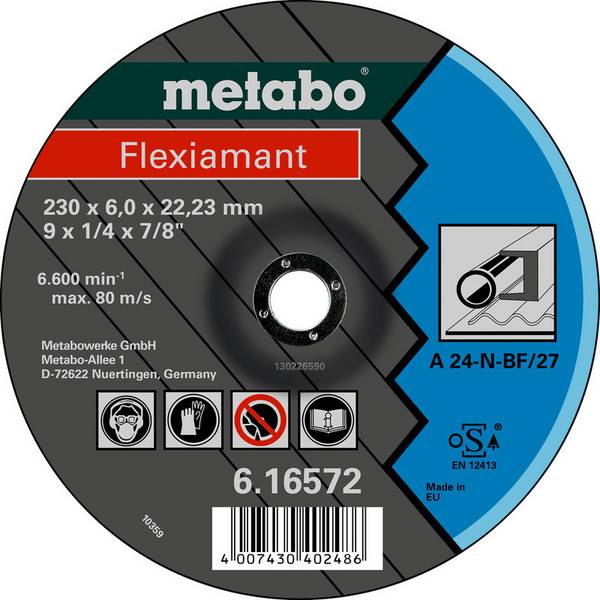 Metabo 616680000  Disque à ébarber à moyeu déporté  Ø de perçage 22.23 mm  25 pc(s)