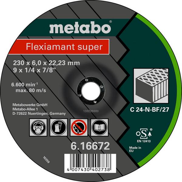 Metabo 616731000  Disque à ébarber à moyeu déporté  Ø de perçage 22.23 mm  25 pc(s)