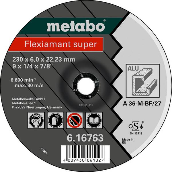 Metabo 616763000  Disque à ébarber à moyeu déporté  Ø de perçage 22.23 mm  10 pc(s)