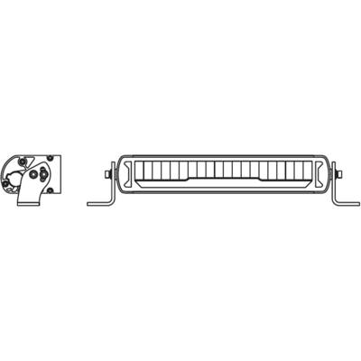 Dessin technique : Coupe latérale et supérieure d'un dispositif mécanique avec des engrenages, des leviers et plusieurs éléments rectangulaires.