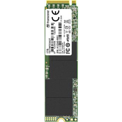Un SSD vert portant l'inscription 'Transcend 1To', avec le numéro de modèle et le logo du fabricant sur une étiquette en haut.