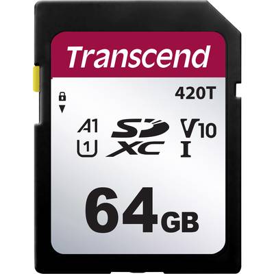 Transcend TS64GSDC420T Carte SD 64 GB v30 Video Speed Class - Conrad  Electronic France