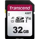 Transcend TS32GSDC420T Carte SD industriel 32 GB v30 Video Speed Class