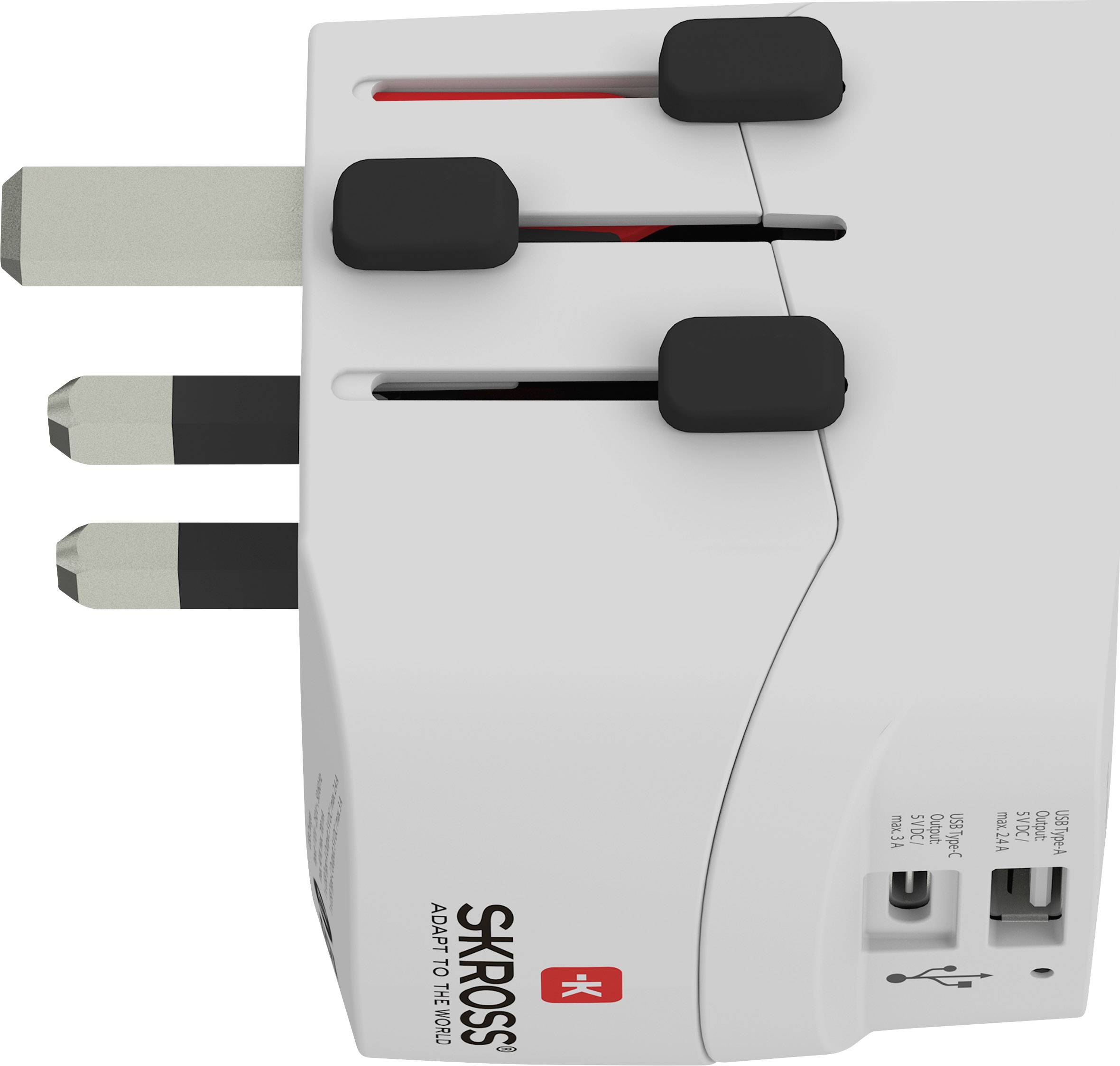 Skross 1302462 Adaptateur de voyage PRO Light USB (AC)-4