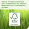 Ce produit est composé de matériaux certifiés FSC et provenant d'autres sources contrôlées. Logo FSC.