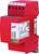 Un dispositif de protection contre les surtensions de couleur rouge de la marque DEHN, modèle DR M 2p 255 FM, doté de quatre pôles (L1, L2, L3, N).