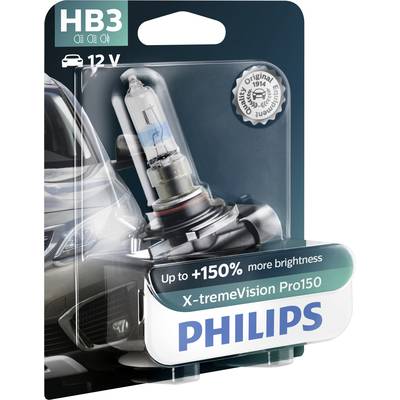 Philips 9005XVPB1 Ampoule halogène X-tremeVision HB3 60 W 12 V - Conrad  Electronic France