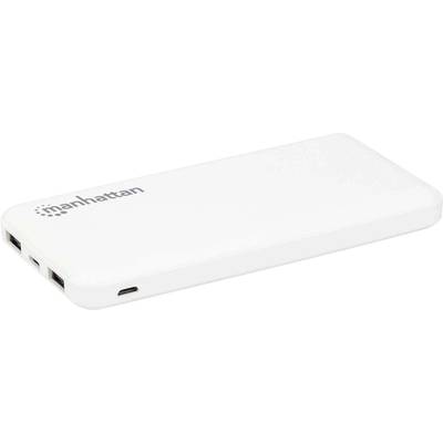 Manhattan Ladegerät Powerbank (batterie supplémentaire) 10000 mAh lithium blanc affichage du statut-0