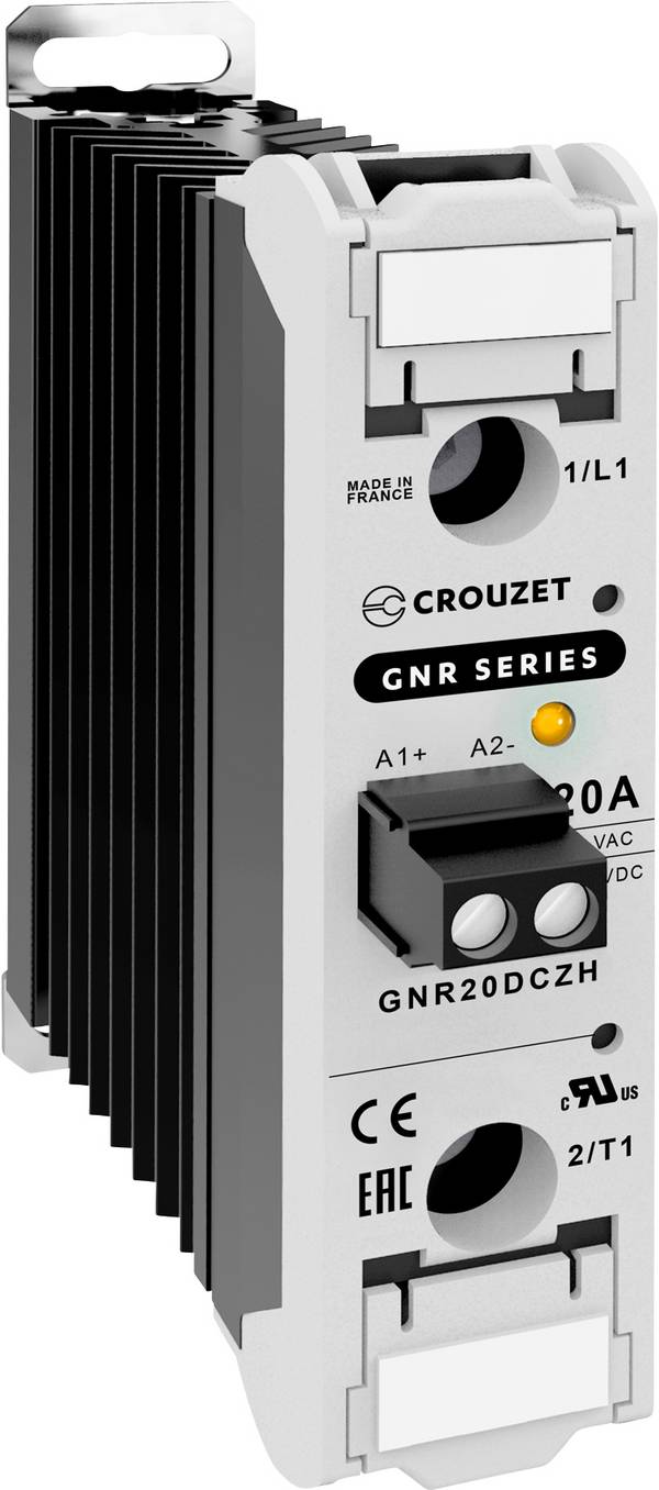 Crouzet Relais à semi-conducteurs GNR20DCZH 20 A Tension de contact (max.): 660 V/AC à commutation au zéro de tension 1 pc(s)