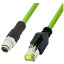 LogiLink CQM045S RJ45 Câble réseau, câble patch CAT 6a 1.50 m vert ignifuge, sans halogène, résistant aux acides, résist