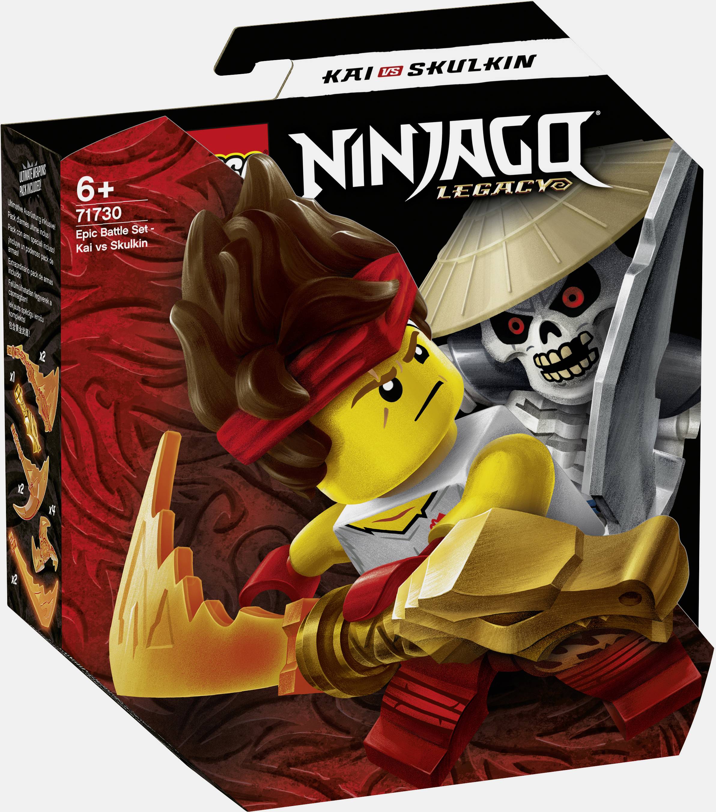 71730 LEGO® NINJAGO SET de bataille : kai vs. Skulkin-4