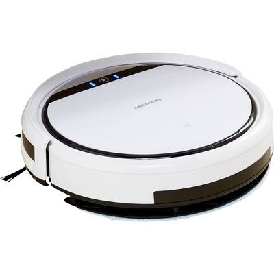 Medion MD 10064 Robot de nettoyage blanc, noir 1 mur virtuel, commandable à distance