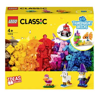 11013 LEGO® CLASSIC SET de construction créatif avec pierres transparentes