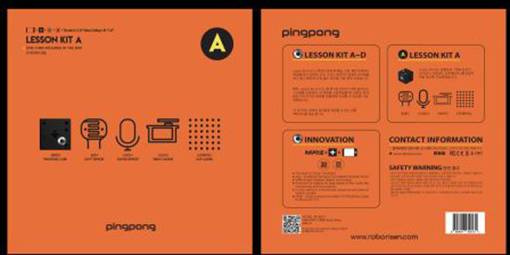 Kit de Leçon A avec illustrations et instructions de connexion des appareils. Matériel pédagogique innovant pour l'enseignement technologique.