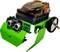 Petit robot vert avec deux roues et des capteurs à l'avant ; adapté pour l'éducation et les projets de programmation.