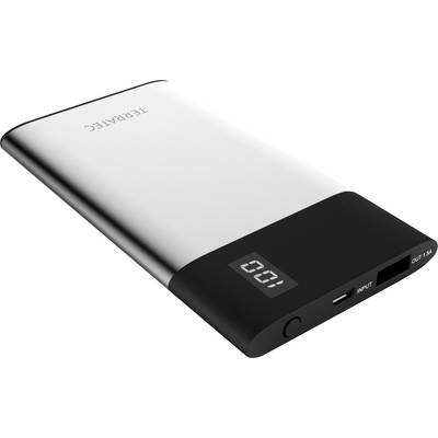 Terratec P40 Slim Powerbank (batterie supplémentaire) 4000 mAh LiPo noir-argent-0