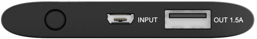 Terratec P40 Slim Powerbank (batterie supplémentaire) 4000 mAh LiPo noir-argent-1