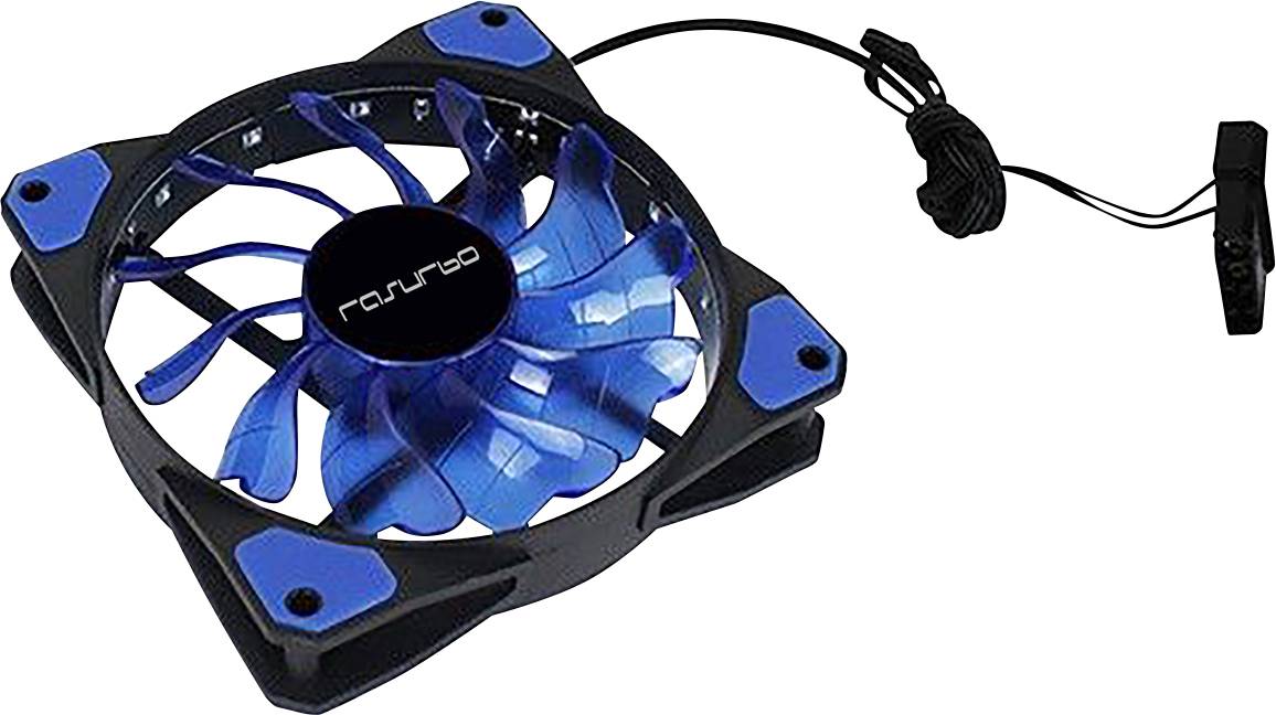 Rasurbo Fan 120 Ventilateur pour PC bleu (l x H x P) 120 x 120 x 25 mm avec éclairage LED-2