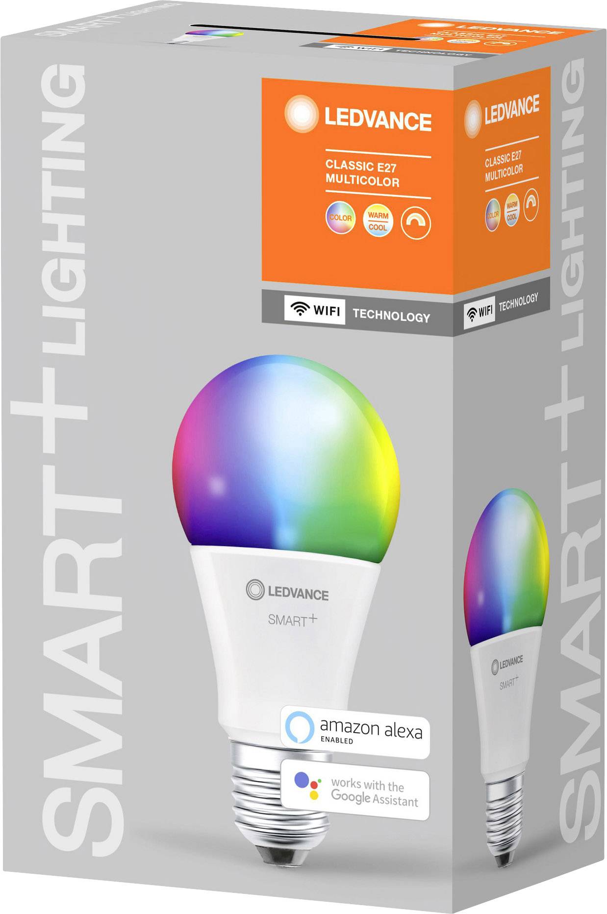 LEDVANCE SMART+ CEE: F (A - G) SMART+ WiFi Classic Multicolour 75 9.5 W/2700K E27 E27 RVBB-2