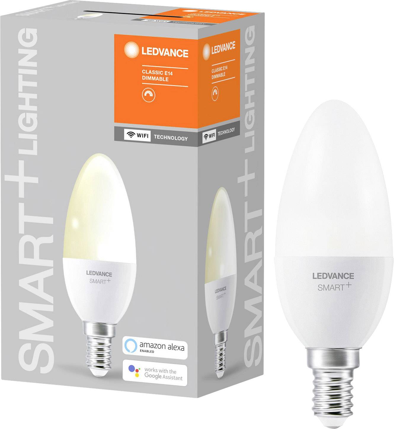 LEDVANCE SMART+ CEE: F (A - G) SMART+ WiFi Candle Dimmable 40 4.9 W/2700K E14 E14 blanc chaud-1