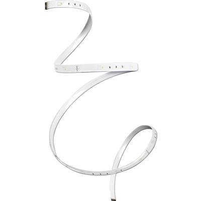 Bande lumineuse incurvée, avec de petites LED, flexible et blanche. Adaptée à l'éclairage décoratif ou fonctionnel.