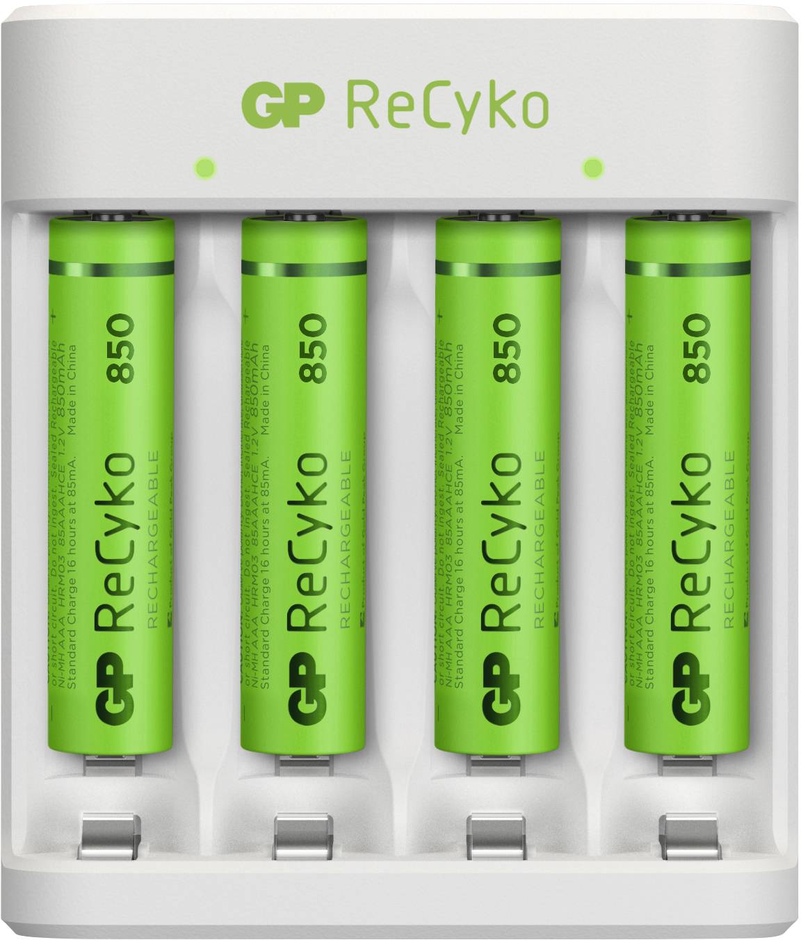GP GPRCKCHE411557 Chargeur de piles rondes NiMH LR03 (AAA), LR6 (AA)-3