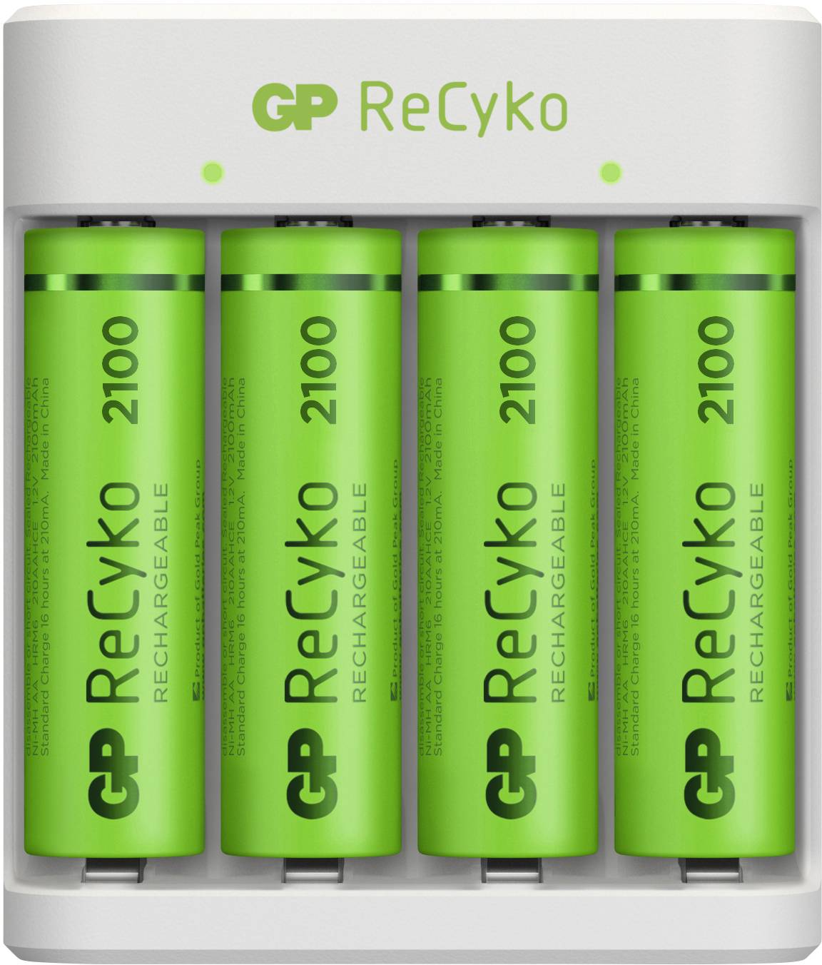 GP GPRCKCHE411571 Chargeur de piles rondes NiMH LR03 (AAA), LR6 (AA)-6
