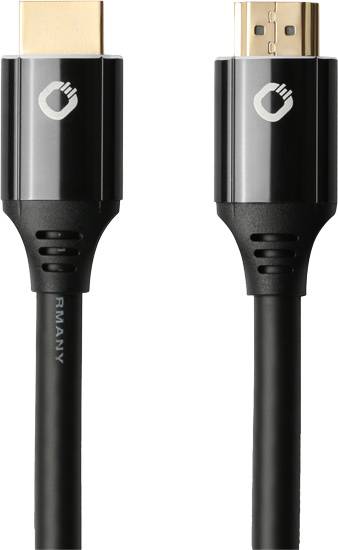 Câble de raccordement Oehlbach HDMI Fiche mâle HDMI-A, Fiche mâle HDMI-A 2.00 m noir D1C62004 Câble HDMI-1